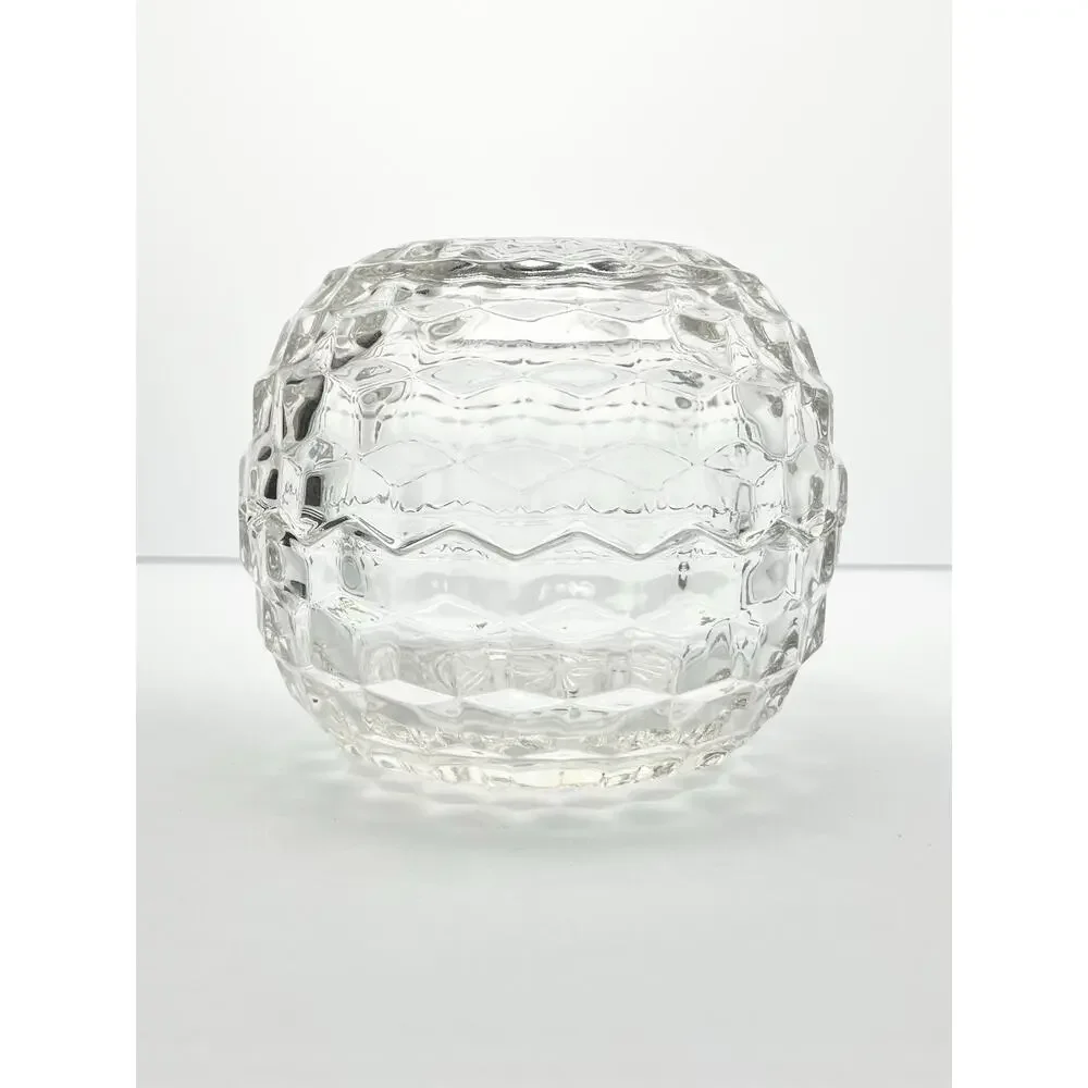Fostoria “American” Two-Piece Hurricane Candle Fairy Lamp 5 1/2”